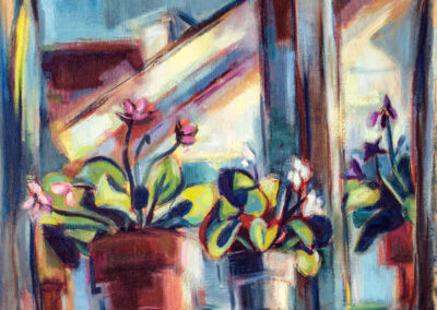 Violets, 1950, 24" x 20", Oil on canvas