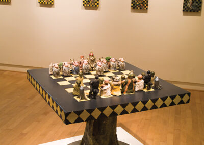 Chess board: Fantasy and Intellect in Combat, 2008, 48" x 48" x 48", Mixed media