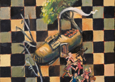 The Old Woman in the Shoe #5 oil on canvas, 8" x 10", 2006 - 2008