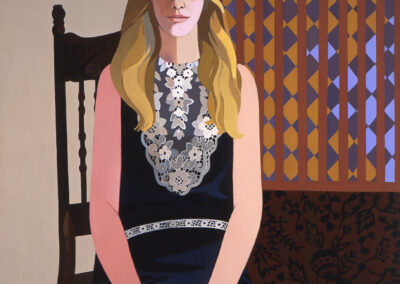 Portrait of Liza Kitchell, acrylic on canvas