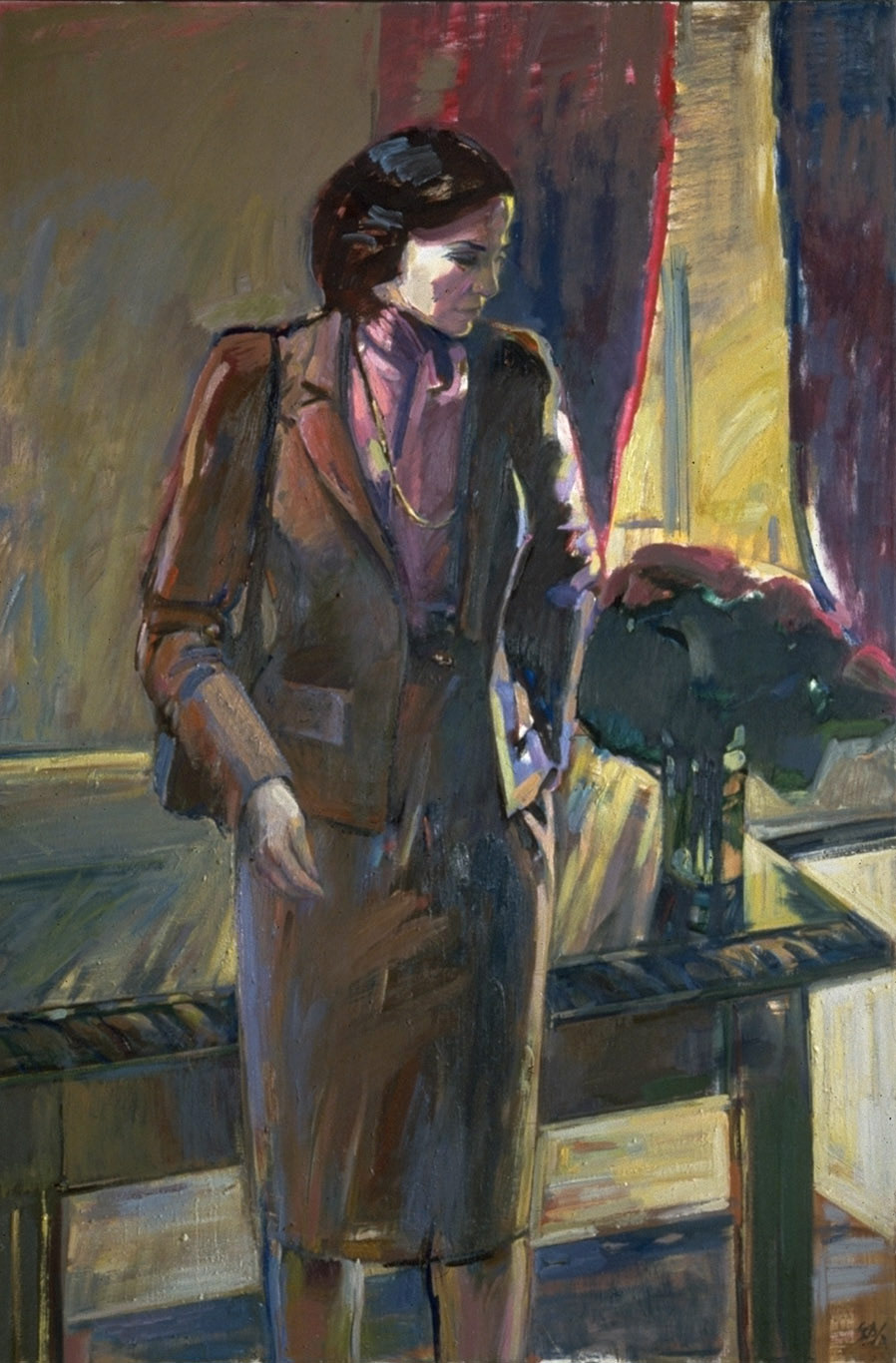 Oil Painting of Senator Dianne Feinstein, then Mayor of San Francisco